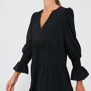 Pomander Place Black Crepe Kenzo Dress